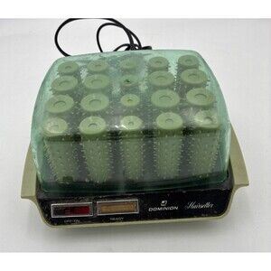Vintage Dominion Hair Setter Travel Compact Hot Rollers Curlers  Model 1871